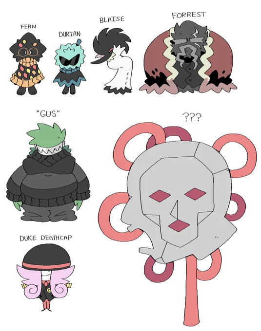Reposting these for like the third time or something so the new influx of followers can see my special creatures