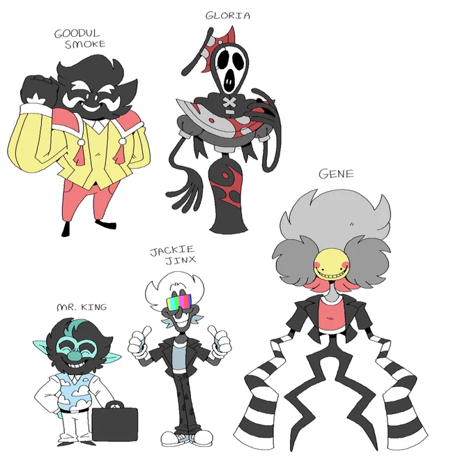 Reposting these for like the third time or something so the new influx of followers can see my special creatures