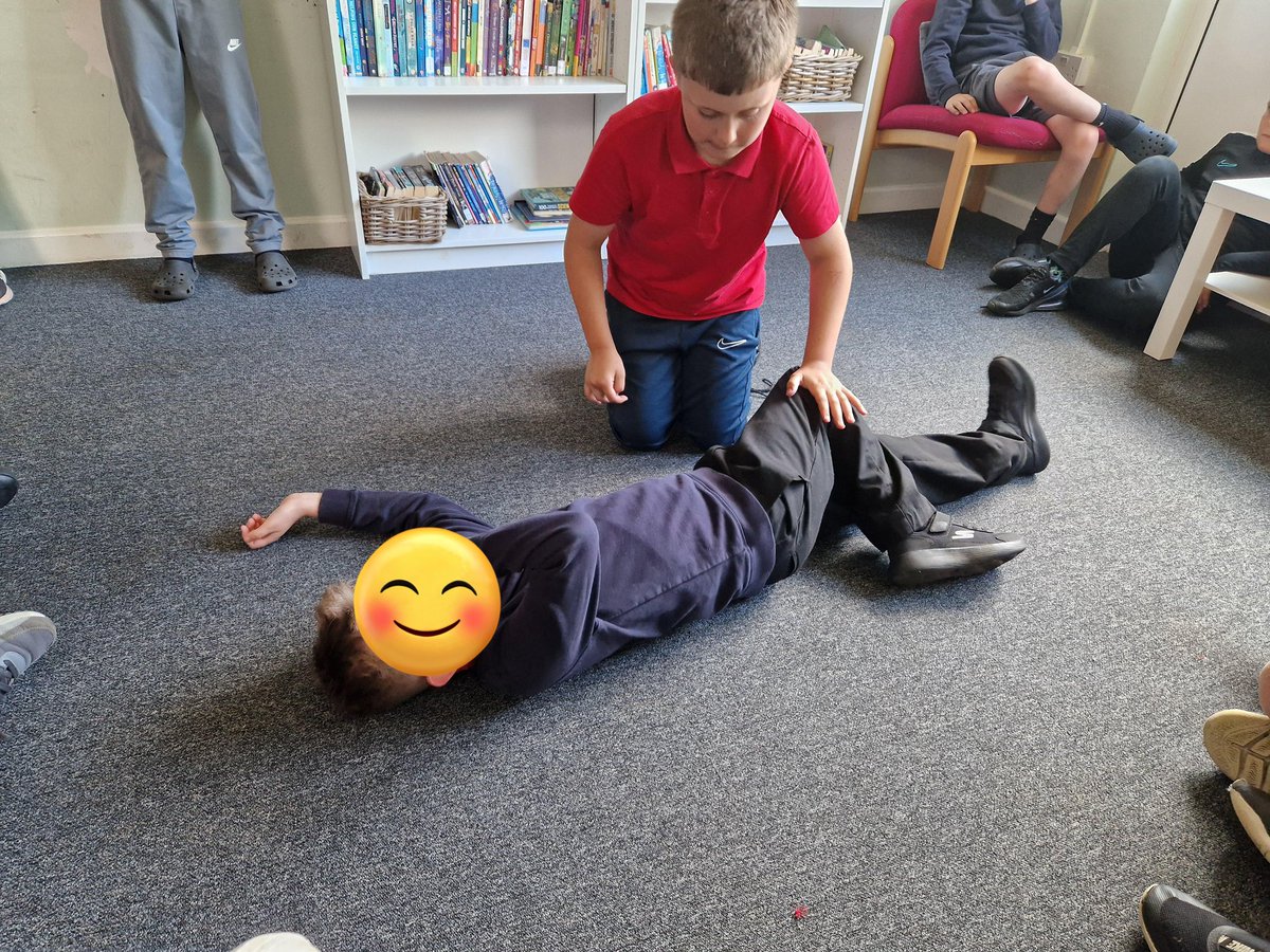 AnstonBrook's tweet image. Year 5 loved their first aid session today, learning to put their friends in the recovery position @WhiteWoodsPAT1