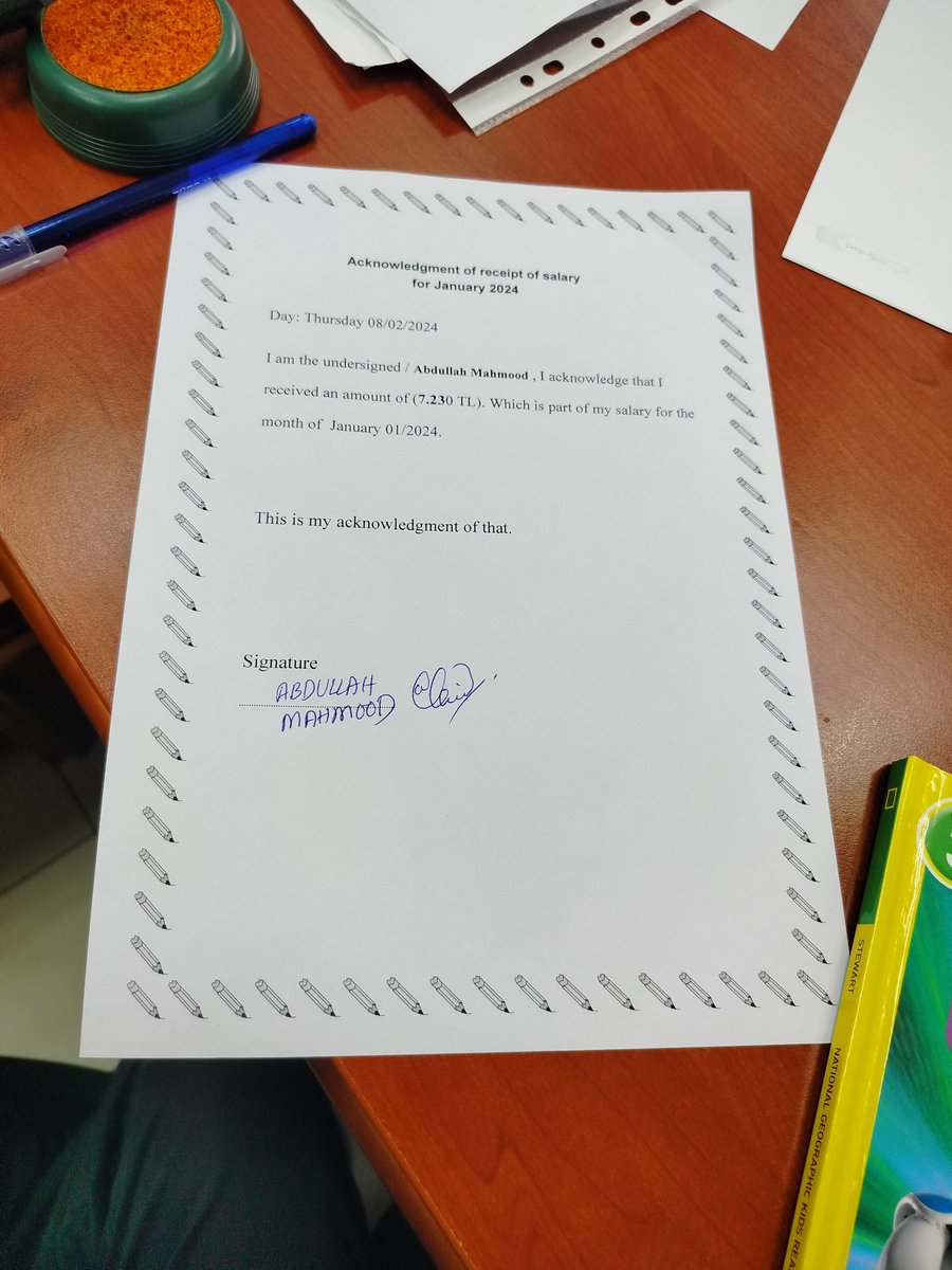 Abdullahs_World's tweet photo. A memory from the İstanbul — it was my salary. Since I started in the middle of the month, they paid me at the end of the month for about 10 or 12 days. https://t.co/l3c31irNqi