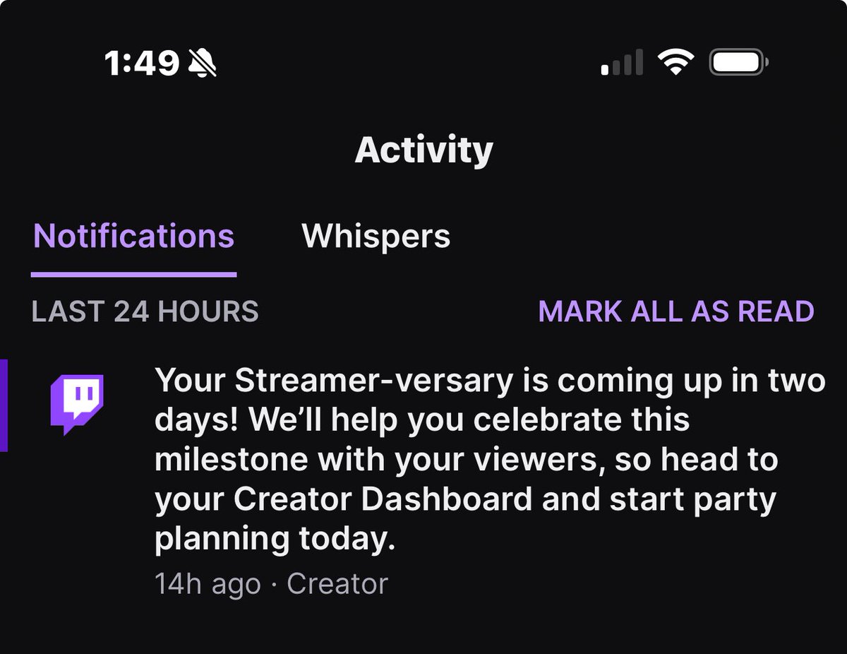 STREAMER-VERSARY!! Come join me on Thursday for a special night!! 🖤