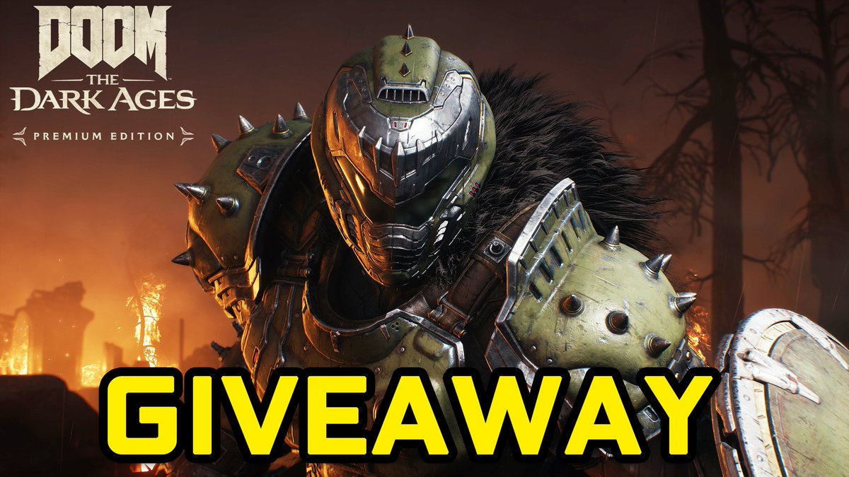 GamerInVoid's tweet photo. 🎉🎉 Remember to Enter !!! 🎉🎉

I am Giving away DOOM: The Dark Ages Premium Edition PC Steam code.

To Enter Simply-

🎮Subscribe to my Youtube Channel- https://t.co/vFyZN3DLnp
💙Like this Tweet
🔁Repost
✅Follow me on Twitter/X
 🫂Tag a Friend

#Giveaway #DOOMTheDarkAges https://t.co/KvApxczB03