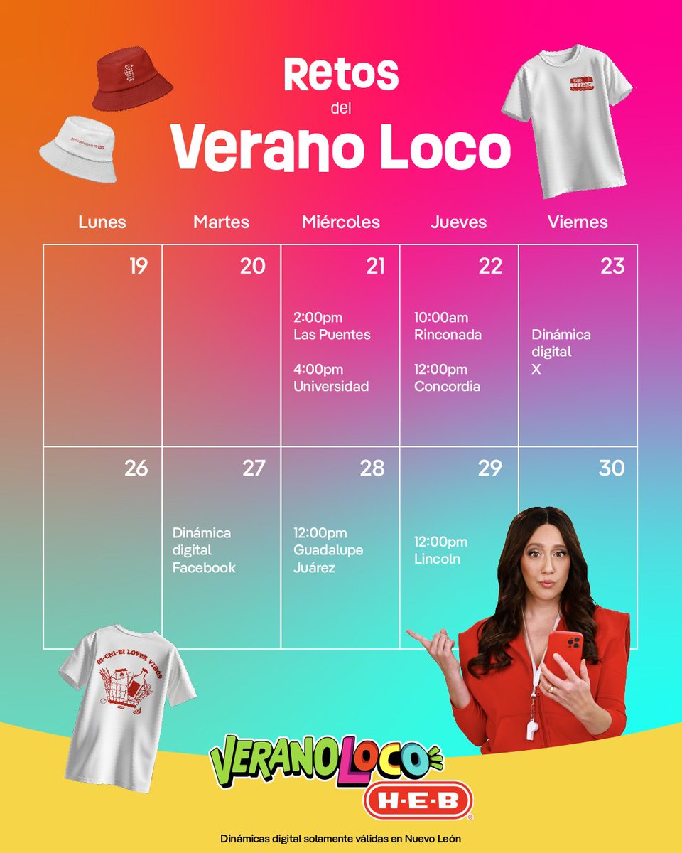 ¡Listos para los Retos del Verano Loco! La Coach de Ahorro tiene las mejores sorpresas y los mejores premios 🤪❤️ Nos vemos en tu sucursal más cercana.

*Dinámicas digitales disponibles solo en Nuevo León.