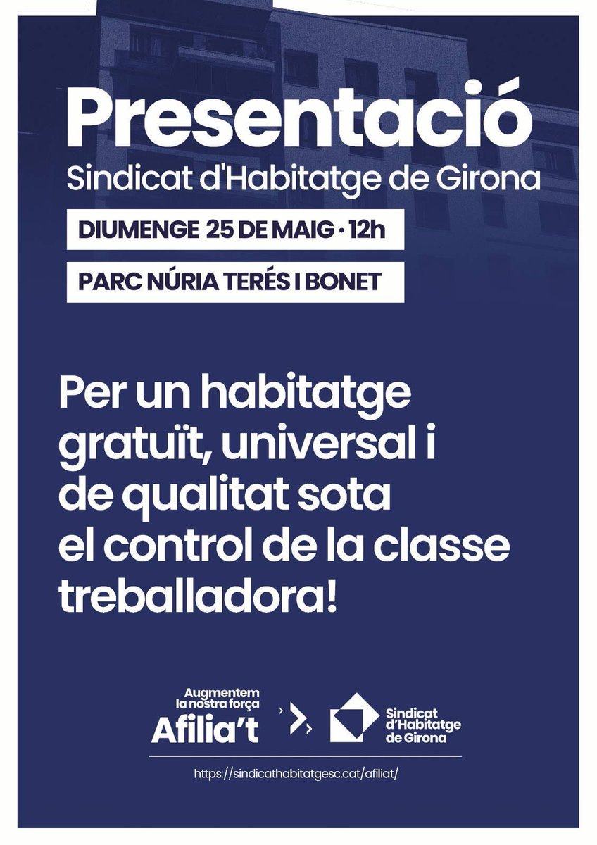 Donem la benvinguda a totes aquelles persones i col•lectius que lluiten pel dret a l'habitatge!