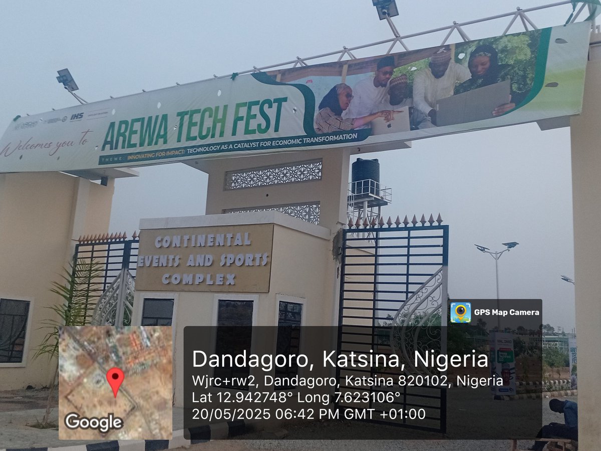 yssafana's tweet photo. Pulled up late to #ArewaTech at New Continental Arena Katsina, but it was worth it! So much energy, innovation & inspiring minds in one space. Big ups to the organizers for pushing tech forward in Northern Nigeria! #ArewaTech #TechInKatsina #Innovation https://t.co/Hf3GrjKWBx