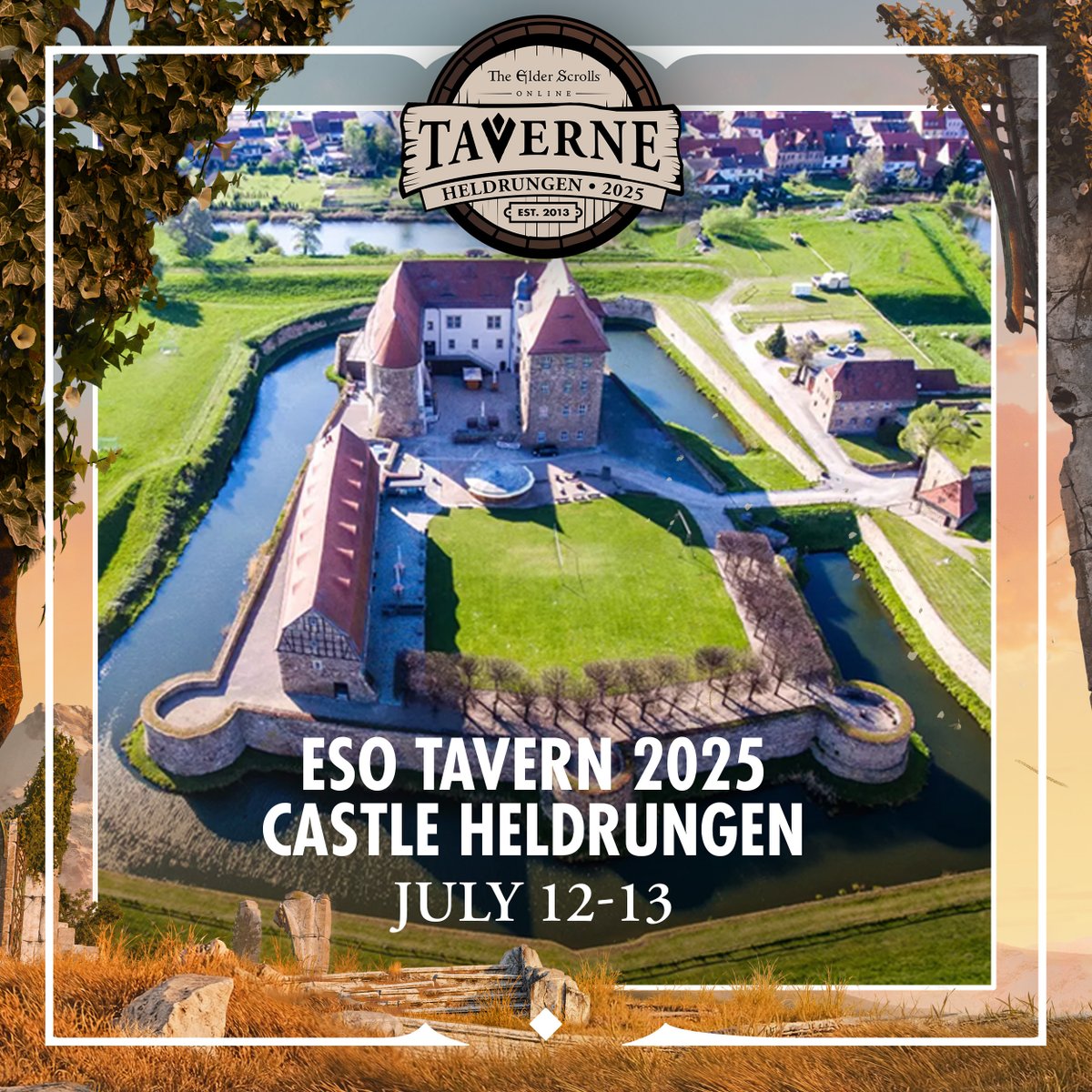 The wait is over! Tickets for the ESO Tavern 2025 on July 12 and 13 in Germany are available! 🎟️ 
🔗 beth.games/4duokV9
Space is limited, so apply now to join us!