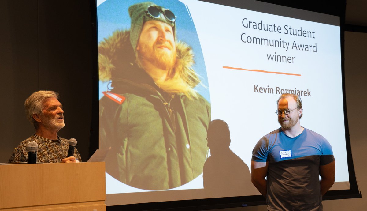 👏🏽 Congrats to ADAM ODORISIO &amp; KEVIN ROZMIAREK! They're the winners of this year's INSTAAR Graduate Student Community Awards.

See their commendations &amp; our other INSTAAR award winners colorado.edu/instaar/2025/0…