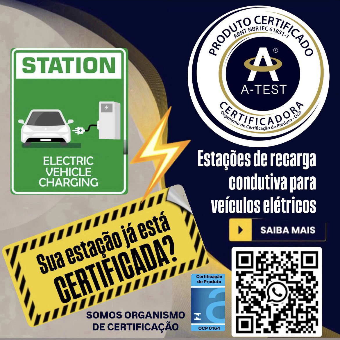 ATESTCERT's tweet photo. SOMOS ORGANISMO de CERTIFICAÇÃO 🚌🚚🚙⚡️🔌 ♻️⚡️ CERTIFICAÇÃO Unidades / Estações do Sistema de recarga condutiva para veículos elétricos ♻️⚡️🔌⚡️🚙🚚🚌

A CERTIFICAÇÃO no âmbito Cgcre / INMETRO pelo Organismo de Certificação de Produto (OCP) A-TEST Certificadora
#IEC https://t.co/Pr8z7h3qb8
