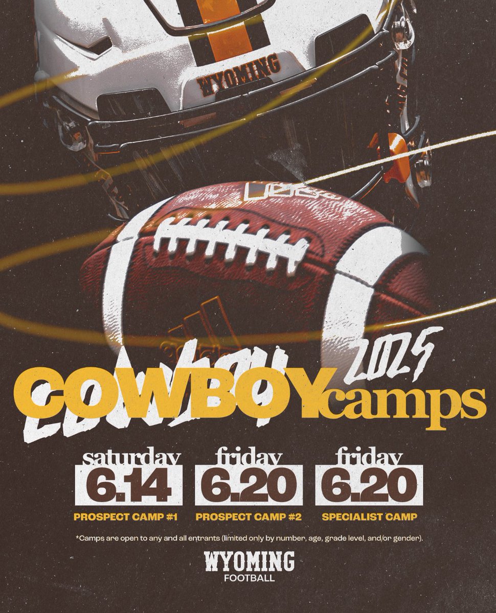 Thank you to <a href="/JamoBrown_/">Jamison Brown</a> for the camp invite this summer! <a href="/wyo_football/">Wyoming Cowboy Football</a>
