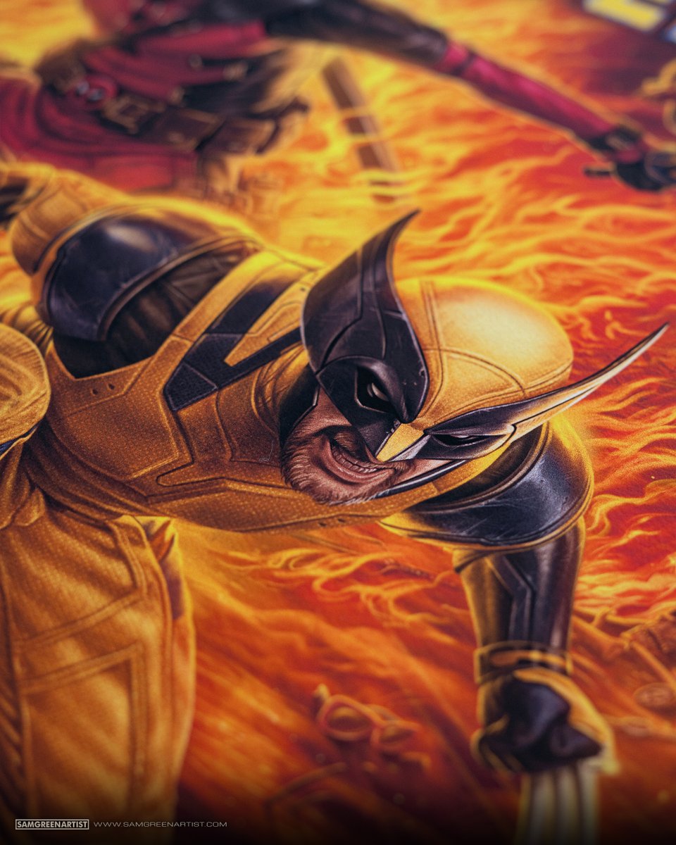 SamGreenArtist's tweet image. DEADPOOL AND WOLVERINE ⚔️
Artist proof prints available NOW over on my store:
👉SamGreenArtist.bigcartel.com
▪️Officially licensed fine art print in collaboration with @collectsideshow and @MarvelStudios
▪️18x24" giclee print
▪️Numbered and signed
Painted in @Procreate
#Deadpool