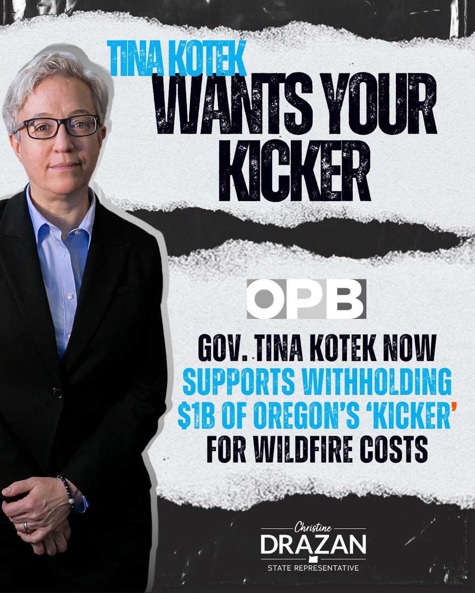 Hard no. This is arrogance from a politician who can't manage a budget that has doubled in ten years. The Kicker belongs to Oregonians who are feeling the crushing weight of the high taxes and regulations that make our state unaffordable.