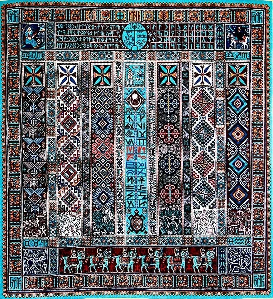 Kamal ILHAMOGLU (@kamalilhamoglu) on Twitter photo Azerbaycan-Bakü'de dokunan tüm Türk Dünyasını temsil eden halı, 2016 🇦🇿 Azerbaycan-Bakü'de dokunan tüm Türk Dünyasını temsil eden halı, 2016 🇦🇿