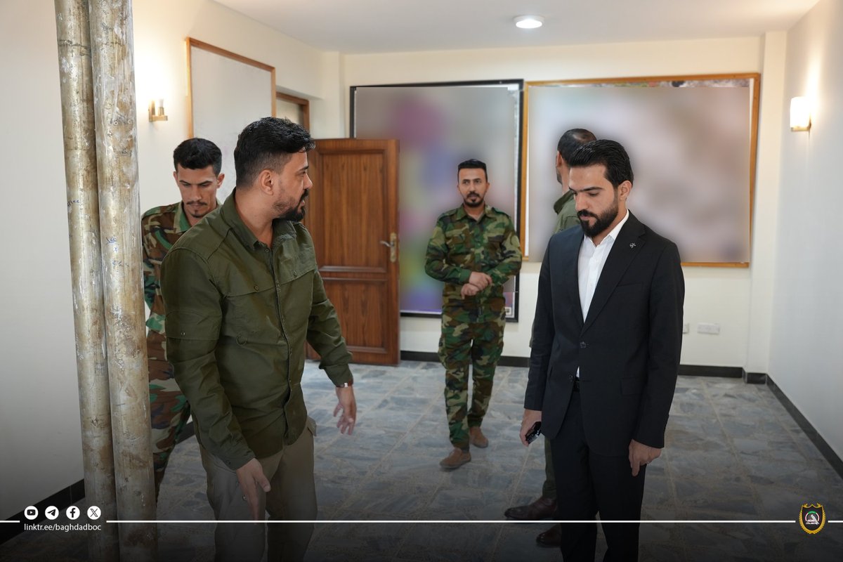 BAGHDADBOC's tweet photo. 🔴 للتنسيق المشترك .. مدير قسم العـπـليات في قـ عـ حزام بغداد يستقبل معاون المدير العام لمديرية العــπـليات العامة.
#قسم_الاعلام https://t.co/mKFbEt0gG0