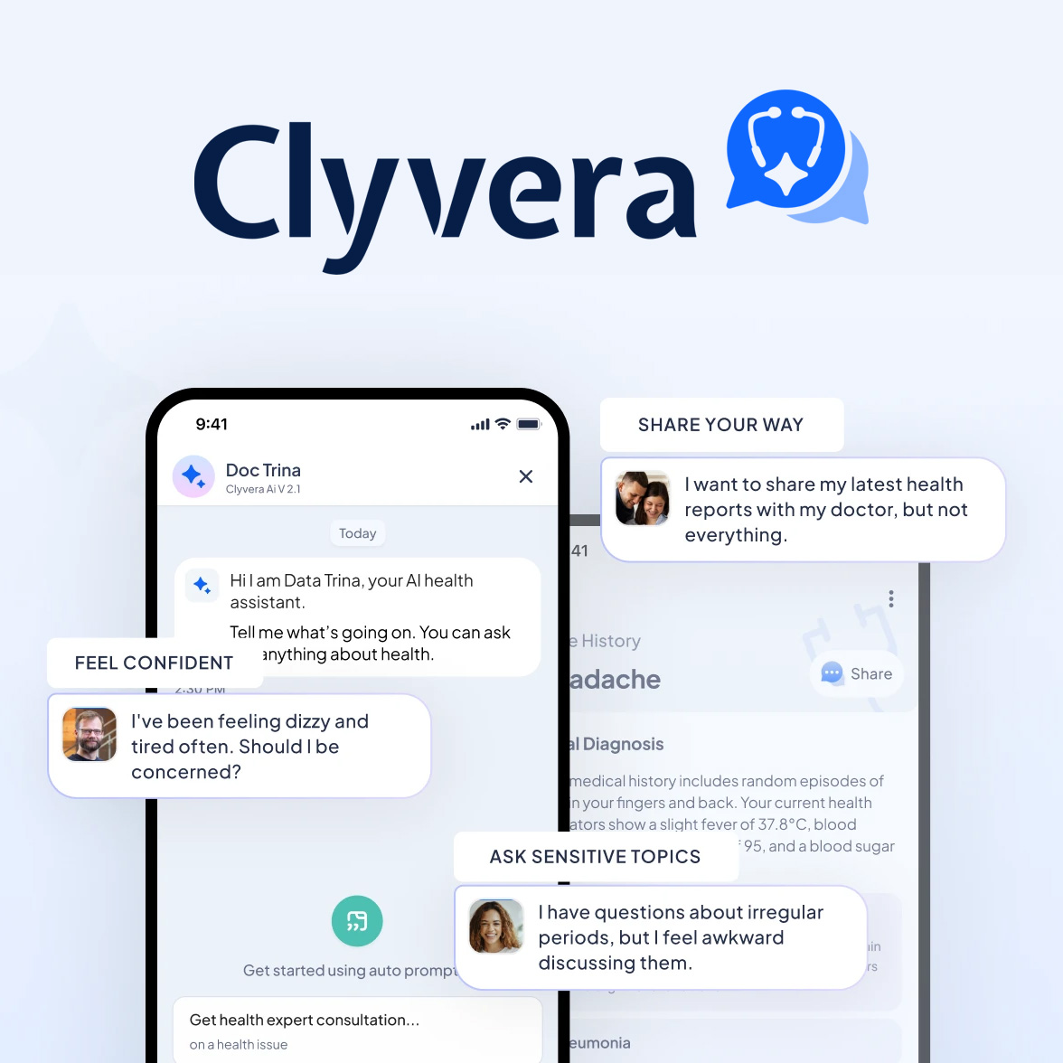 clyveraapp's tweet photo. When you turn to #Clyvera to help with your health, rest assured that every question you ask is secure and private – Clyvera is both HIPAA and GDPR compliant! Learn more about the app here: https://t.co/s0l701AclV

#ai #healthcare #healthcareapp https://t.co/WTcj1j78pr