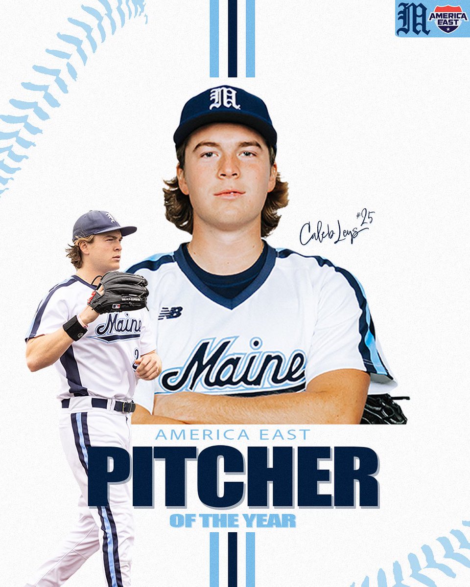 The best in the Conference… no doubt on this one 💯

Caleb Leys is your 2025 America East Pitcher of the Year!!

#blackbearnation | #AEBase | #wineverything