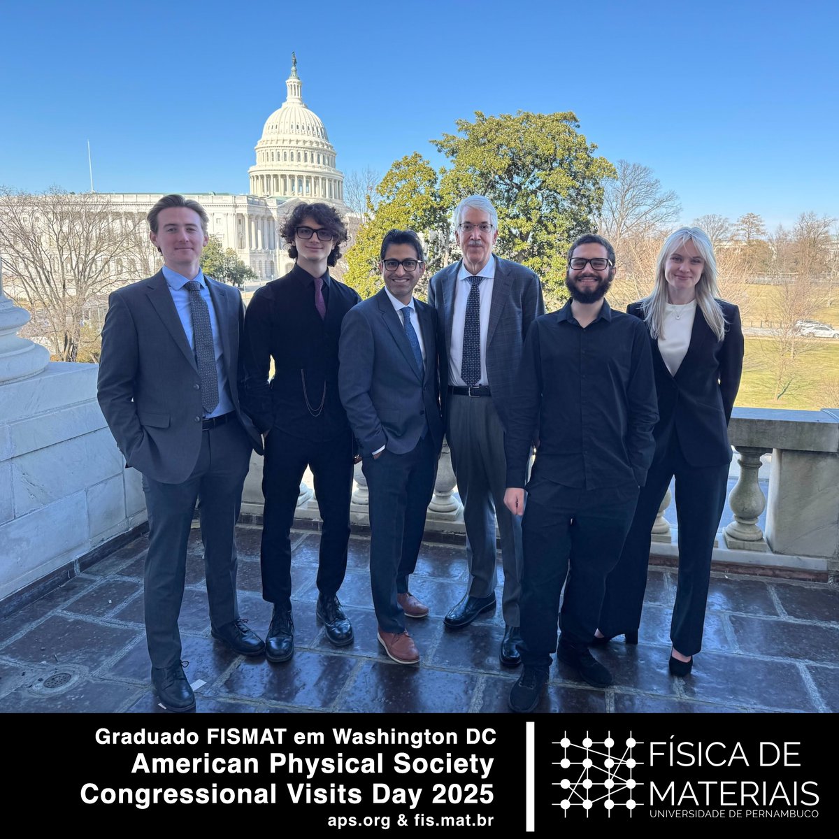 fismatbr's tweet photo. Graduado Fismat participa do Congressional Visits Day 2025 da American Physical Society em Washington DC https://t.co/c5LR6cbIix

#science #technology #americanphysicalsociety #northeasternuniversity #physics #stem #usa #fismatbr #ciencia #fisica #quimica #matematica #tecnologia https://t.co/o5MEY71U42