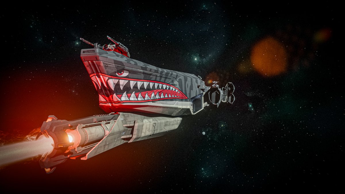 AtlasDefenseOrg's tweet photo. When your ship says βI biteβ AND backs it up with a huge laser.
βSmile for the kill cam.β
#StarCitizen #SharkWeekEveryWeek #BiteMe https://t.co/UaMy0h2sbv