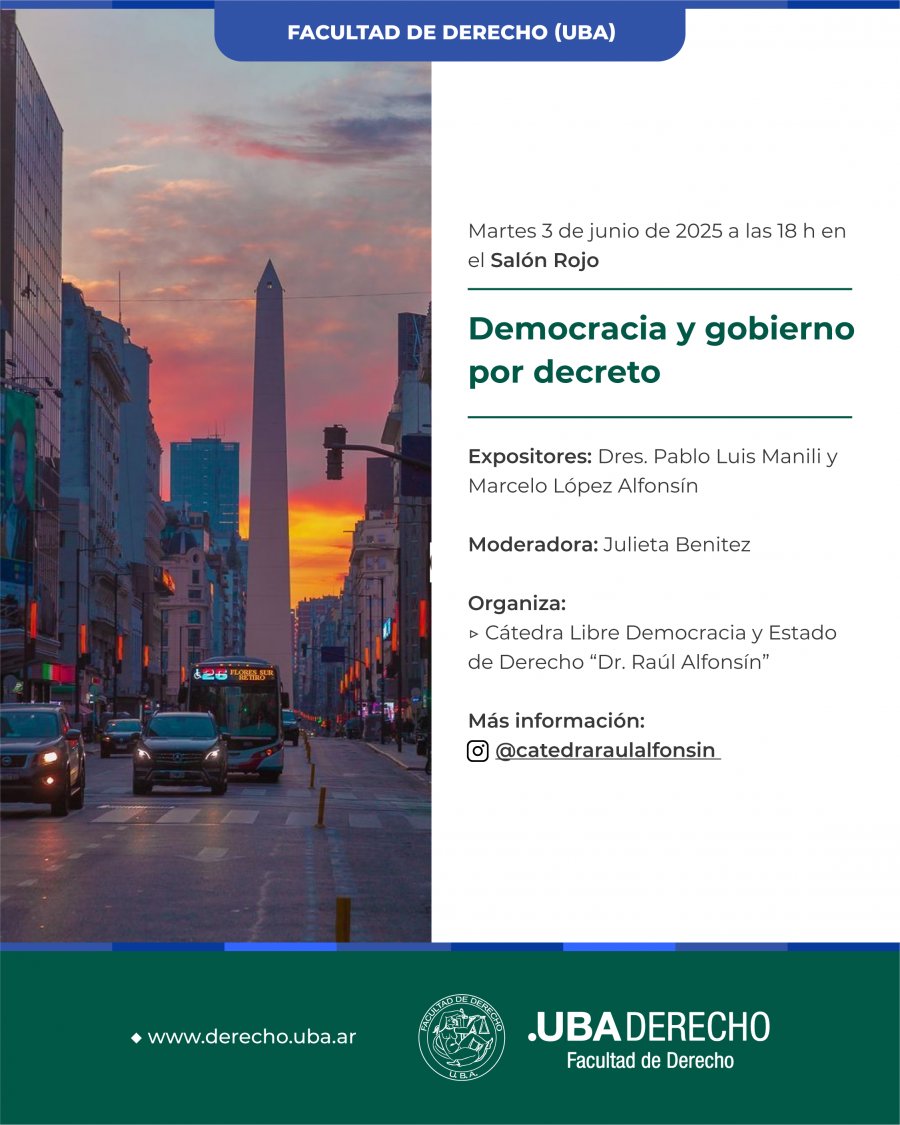 🤔¿Gobernar sin Congreso?🤔

Te invitamos a reflexionar sobre el rol del Poder Ejecutivo y los decretos en las democracias contemporáneas con la participación de destacados especialistas.

#CátedraAlfonsín