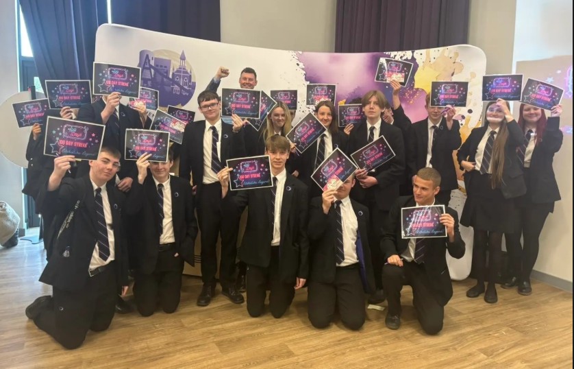 OAHemsworth's tweet photo. Congratulations to Y11 who completed their GCSE English Literature qualification today! 

In addition, many congratulations to the 25 students who maintained their completion streak for the full 100 days of Literature challenge! #100DaysOfLiterature https://t.co/cxFo7hXwvn