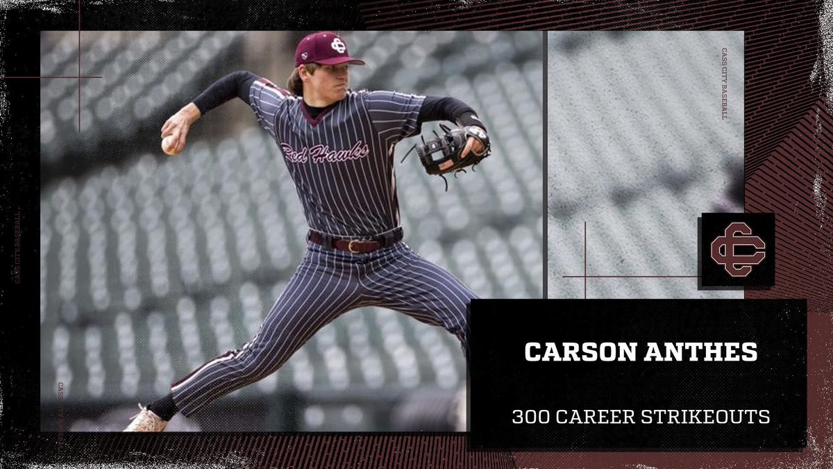Congratulations <a href="/DU_BSBALL/">Davenport Baseball</a> commit <a href="/CarsonAnthes/">Carson Anthes</a> on 300 career Ks!