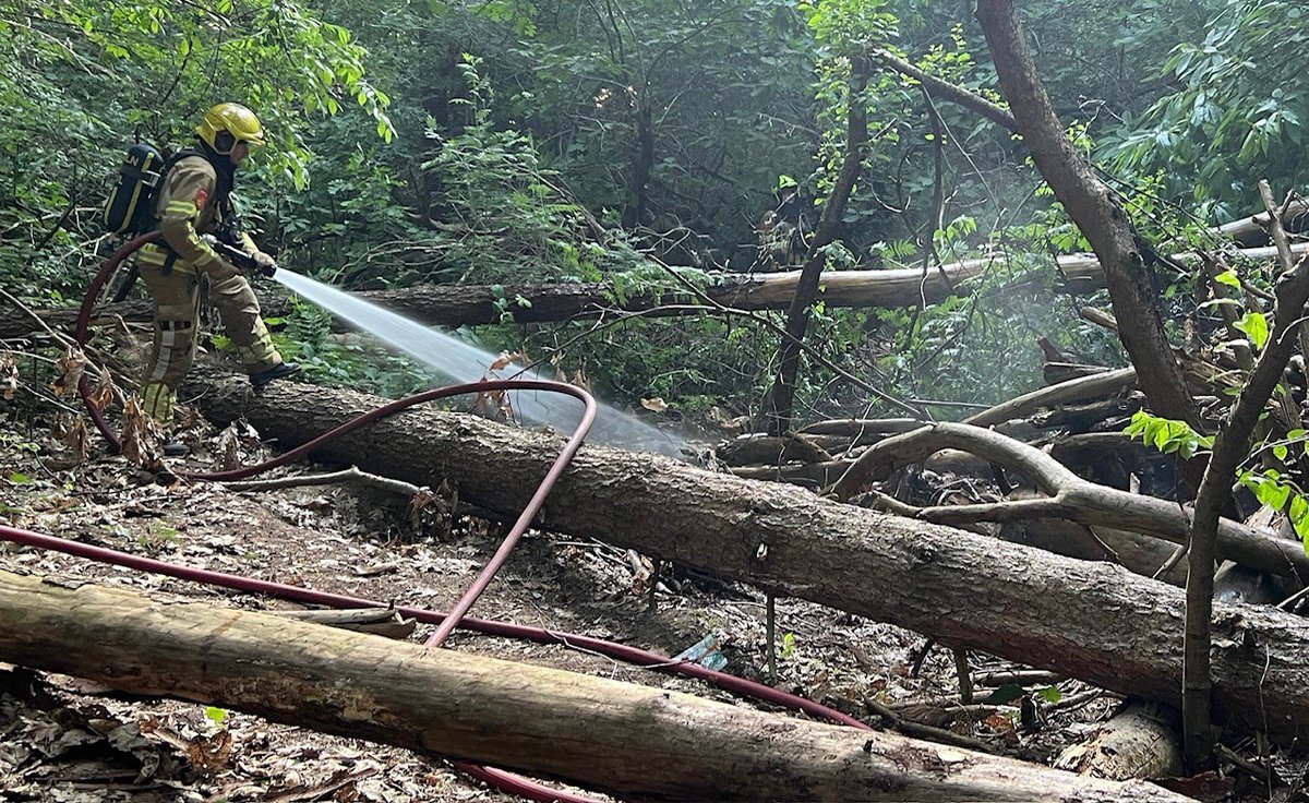 112 melding Meerdere bos- en bermbranden door droogte