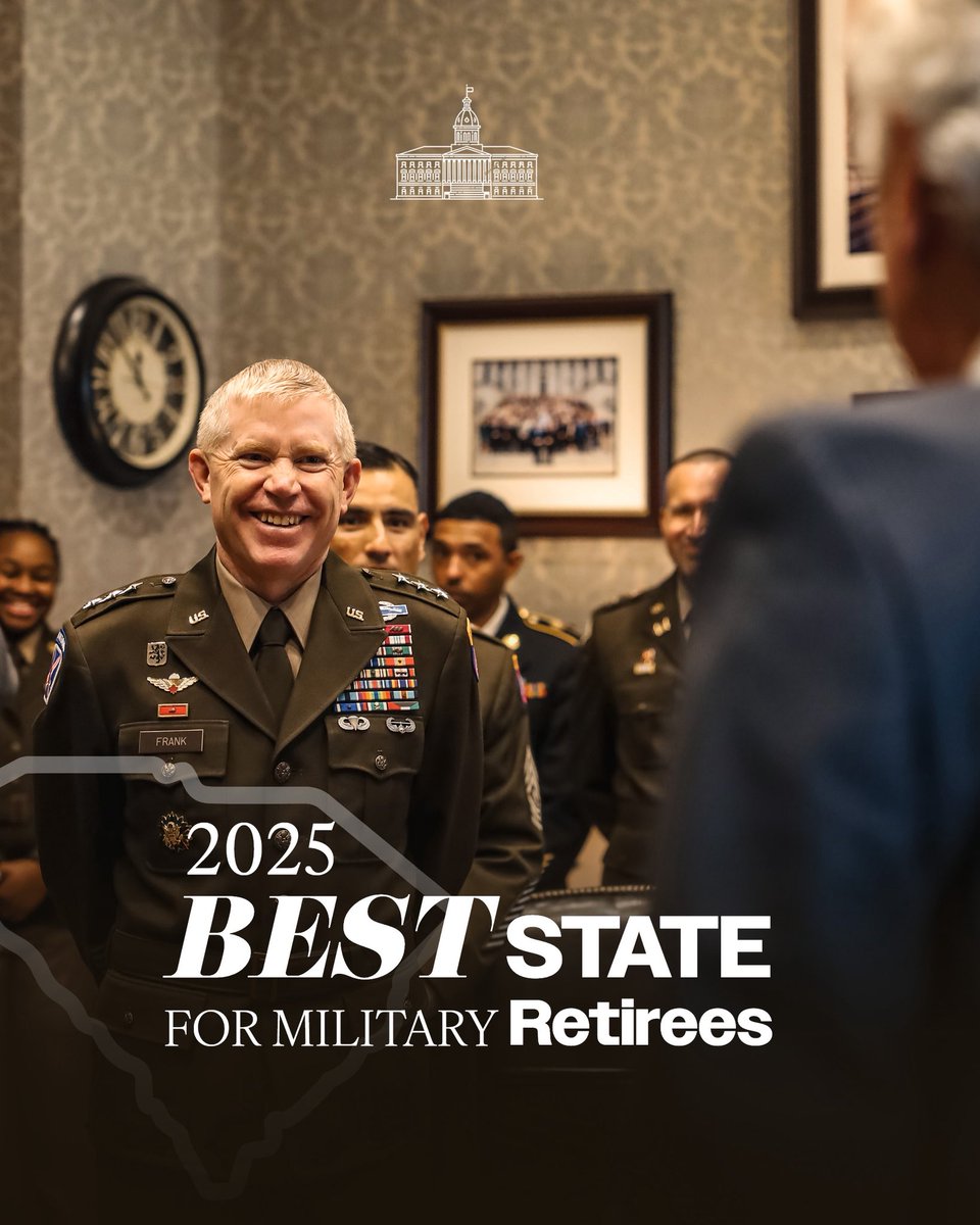 We have long been recognized as the most military-friendly state in the country, and now we've been named the #1 state for military retirees. With a full income tax exemption for military retirement pay and other pro-military policies, we're committed to supporting our veterans.