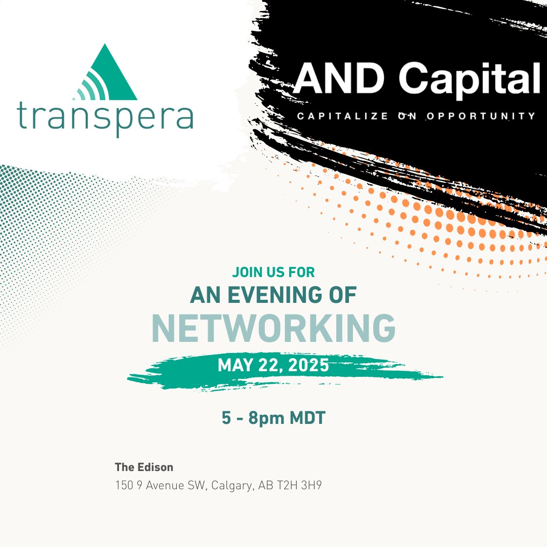 Transpera's tweet photo. Please join us for an evening of networking with friends and peers in the industry, enjoying some food &amp; beverage, along with brief presentations by AND Capital, XQ and Transpera.

#transpera #and_capital_ventures #networking #cybersecurity #yyc https://t.co/1bIoDP0oP2