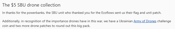 uafrontline's tweet photo. 🌟It's the Tuesday raffle!🌟

Up this week: two packs of thanks. Thanks from the SBU, thanks from families of fighters. Resorting to screenshots because there's a lot to say.

Get your tickets here!
https://t.co/JwQMMzmgGF

Good luck!