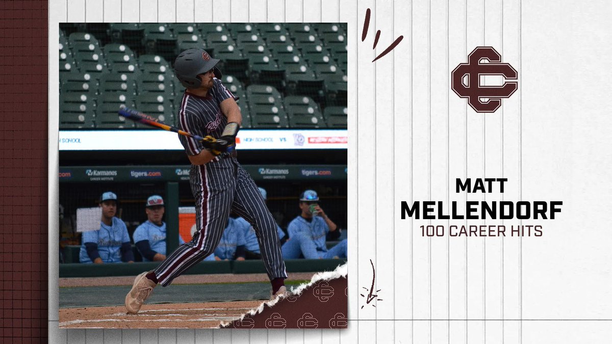 Congratulations to <a href="/AlmaScotsBSB/">Alma College Baseball</a> commit <a href="/MattMellendorf/">Matt Mellendorf</a> on 100 career Hits.