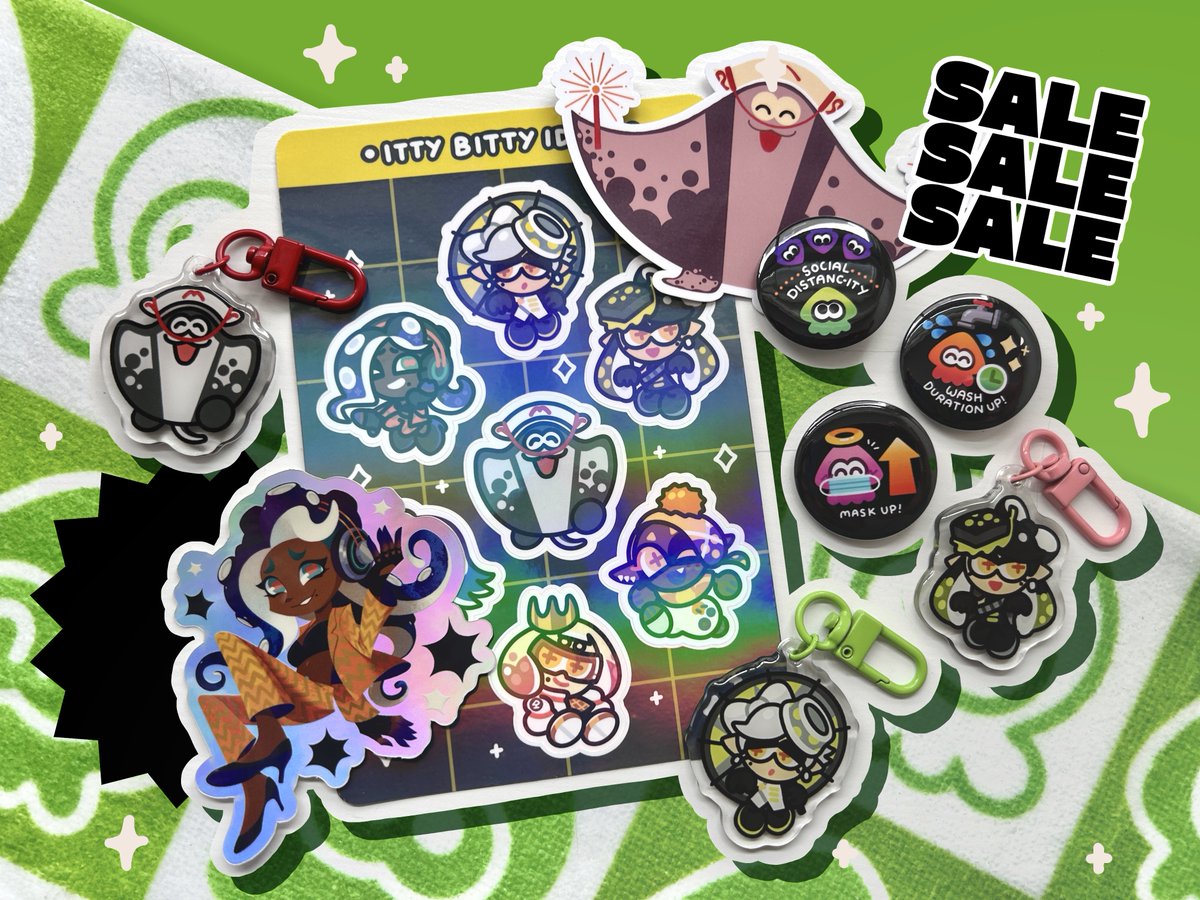 「I'm creating a 20% off sale for my #splatoon merch!! which 」audrey! 🔜 ...