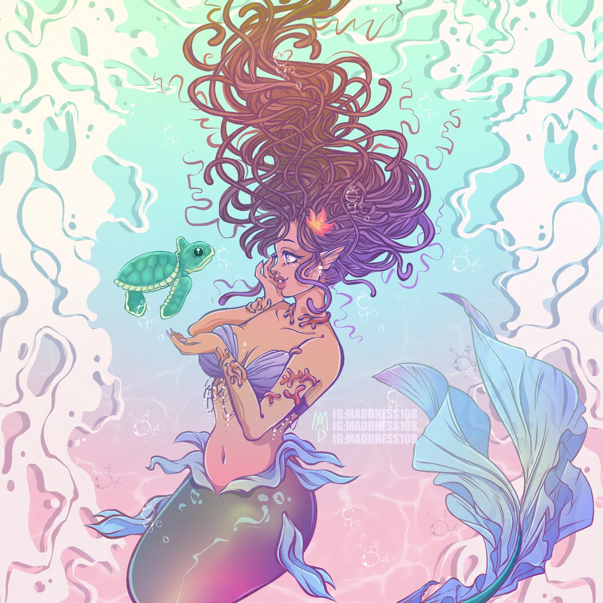 Here’s a merMay piece 🧜🏼‍♀️🩵✨