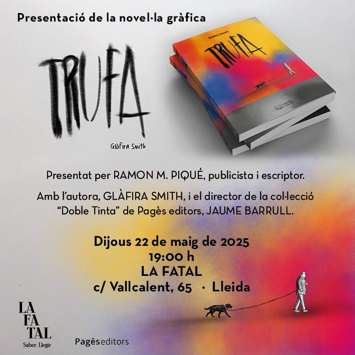 Dimecres i dijous, dues presentacions de luxe!
A les 19.00 a <a href="/LaFatal_/">La Fatal</a>.