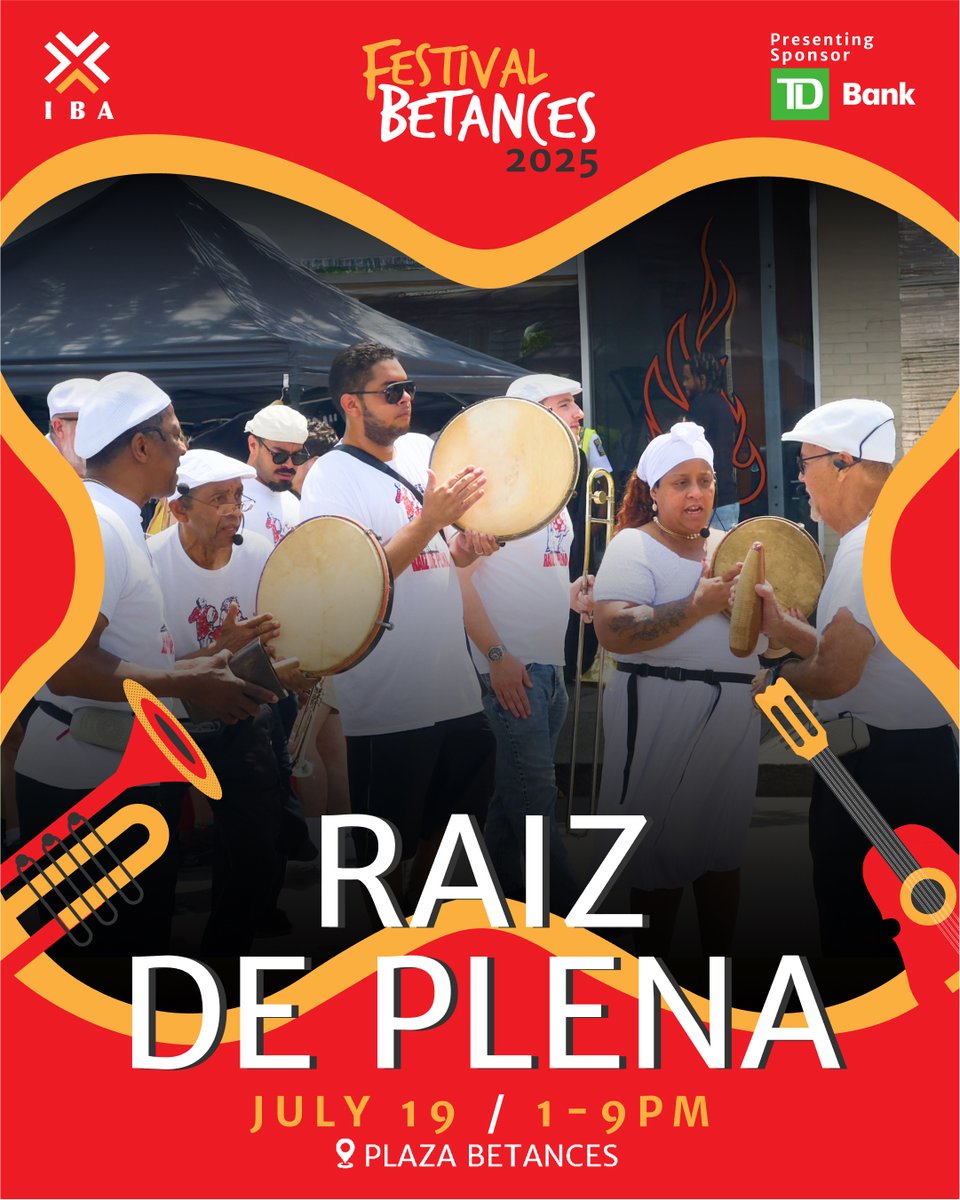 Feel the rhythm of Afro-Caribbean roots with the legendary Raíz de Plena, led by none other than cultural icon Jorge Arce!

When they hit the stage at Festival Betances, the whole plaza’s gonna move.

🗓️ Saturday, July 19
📍 Plaza Betances
⏰ 1-9 PM