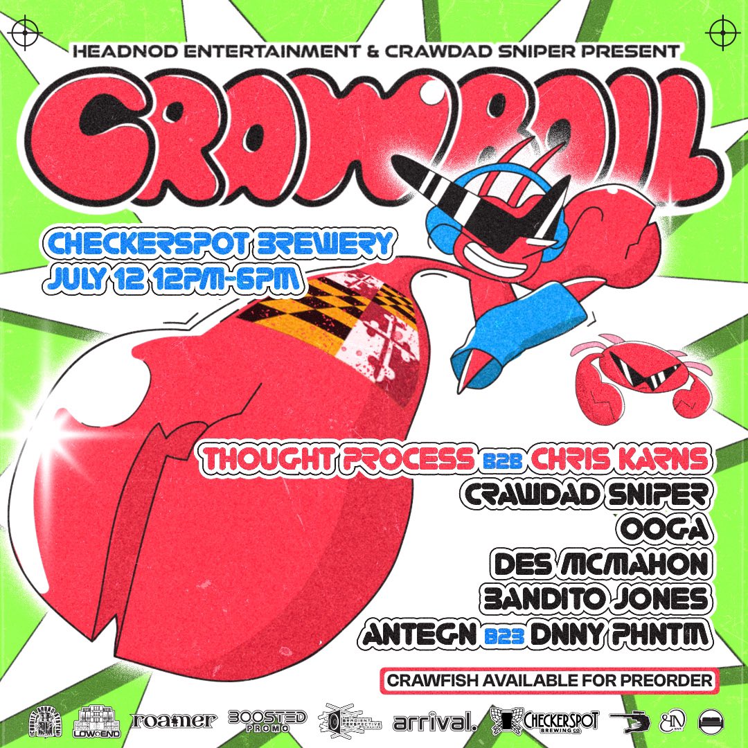 BALTIMORE WE ARE SO BACKKKK

Joining Crawdad Sniper, Two Guys, &amp; <a href="/HeadnodSquad/">Headnod Entertainment</a> for this insane after party with my partner in club crime <a href="/neumonicmusic/">neumonic</a> on 7.12.25 

The dmv finest’s <a href="/RamblurOnRose/">Ramblur</a> b2b Dhananjaya on opening duties with more special guests TBA

SEE YOU IN THE DANCE