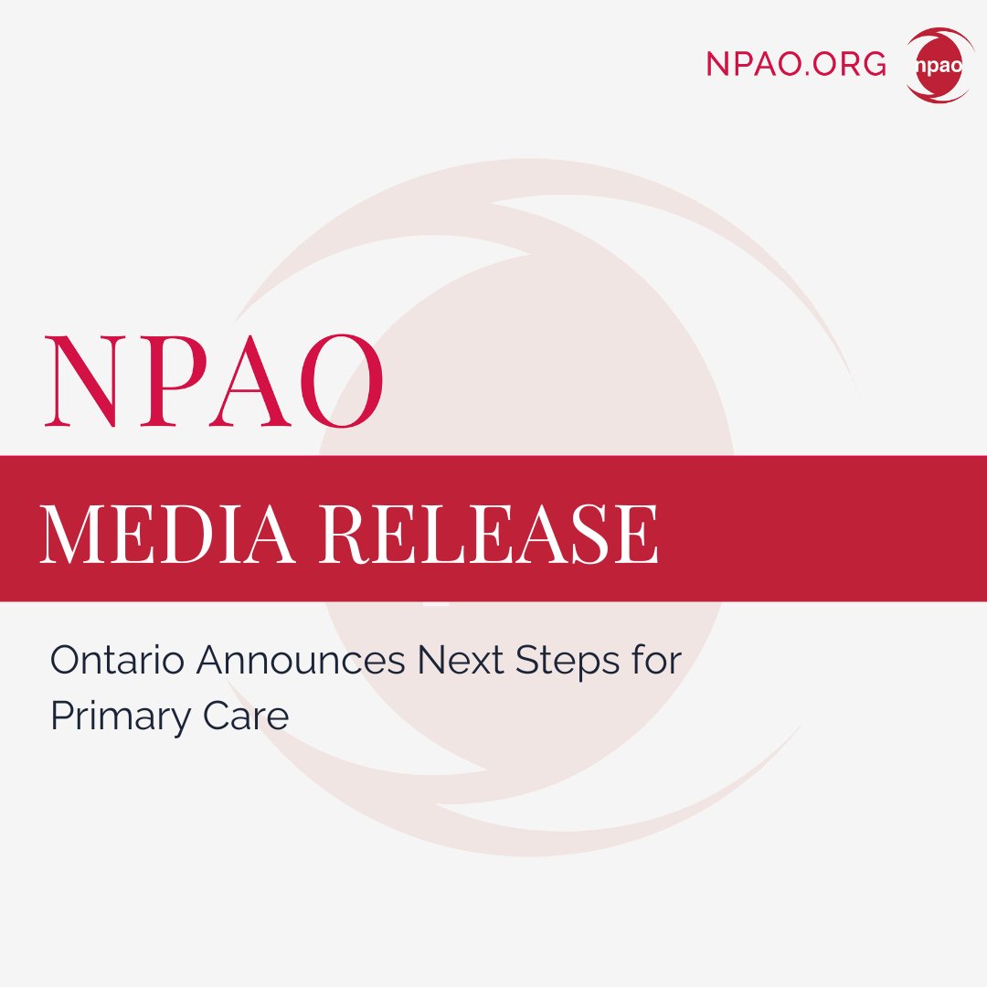 📢 NPAO Media Release | Ontario Announces Next Steps for Primary Care

NPAO applauds the continuous strides taken by the Government of Ontario and the Ministry of Health to bolster primary care attachment to a nurse practitioner or physician across the province. As the voice of