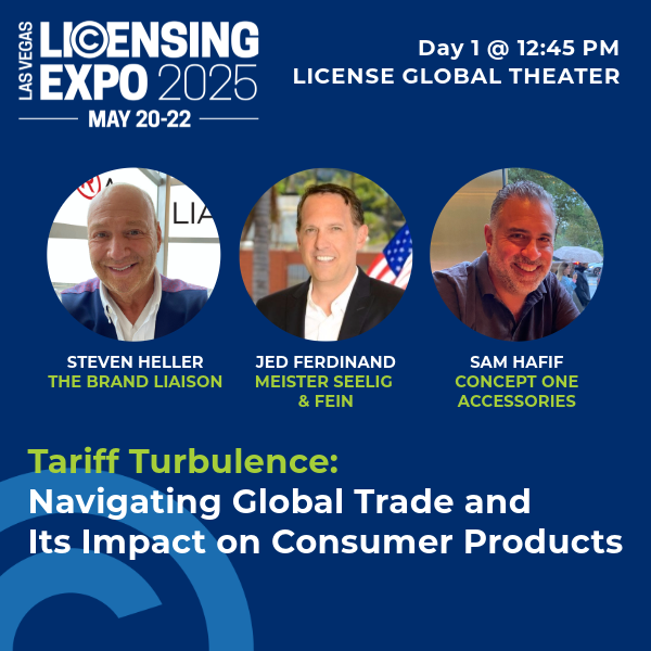 🚨 Starting in 15 minutes! 🚨
Join us for "Tariff Turbulence: Navigating Global Trade and Its Impact on Consumer Products" 
📍 <a href="/licensemag/">License Global</a> Theater ⏰ 12:45 PM 
Don't miss this crucial discussion on global trade dynamics! 
#LicensingExpo #GlobalTrade #Licensing