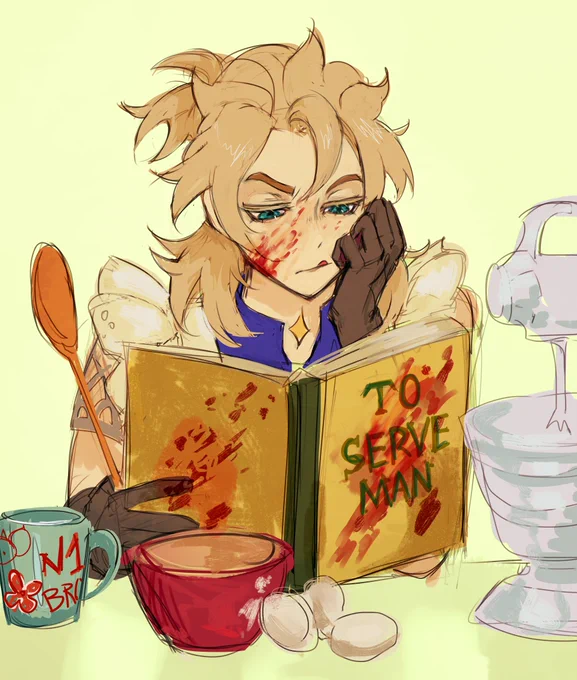 is he cooked? 
