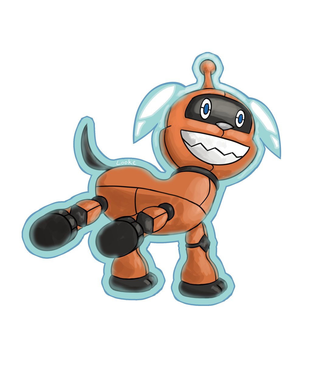 As far as I know there's no electric dog in gen 4 so I made one as a Rotom form