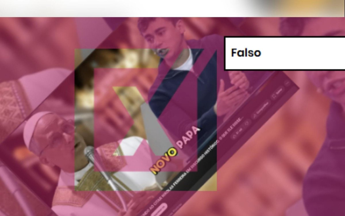 jornal_opopular's tweet photo. Vídeo exibe história fictícia de que papa Leão XIV teria elogiado deputado brasileiro
📲 Leia agora em O Popular: https://t.co/s51MUTPOCb
#LeiaAgora #OPopular #ProjetoComprova #Comprova #PapaLeãoXIV https://t.co/QtAUi0hzrY