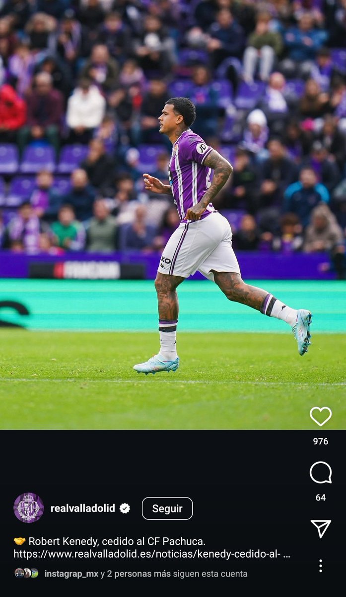 Oscar_DaCa's tweet image. #Oficial El Real Valladolid se madruga a los @Tuzos y anuncia la cesión de Robert Kenedy.

El brasileño ya está en Pachuca y llega por 6 meses con opción a compra.

En los próximos días resolverá su VISA de trabajo para estar listo para el MDC.
@Azteca_Hidalgo