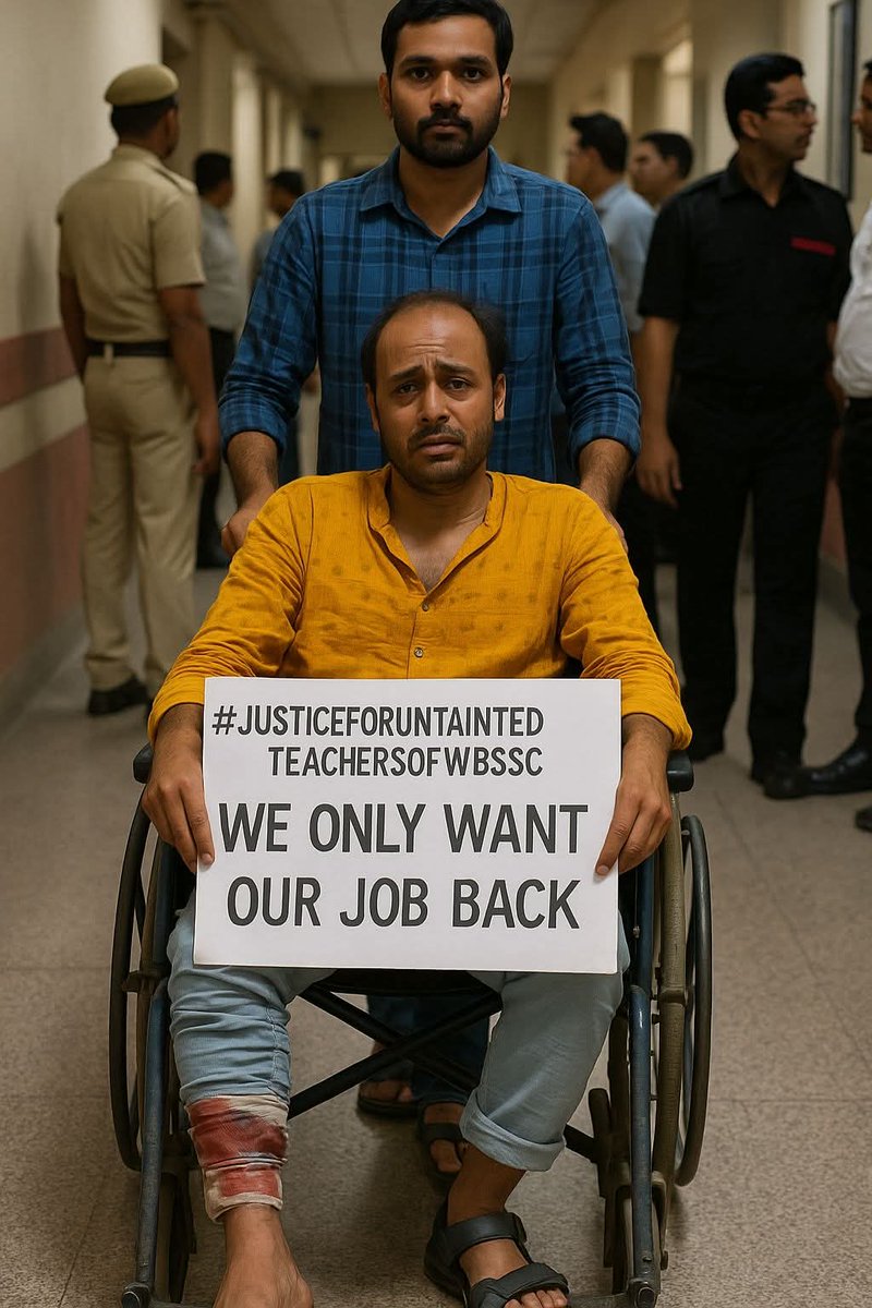 satyajitghosh24's tweet photo. #SaveUntaintedTeachersWbssc2016
Justice for untainted teachers and non teaching staff of west bengal SSC 2016.
@barandbench
@AmitShah @LiveLawIndia @narendramodi @PMOIndia @RahulGandhi @rashtrapatibhvn @India_NHRC https://t.co/74jV8nnBxN