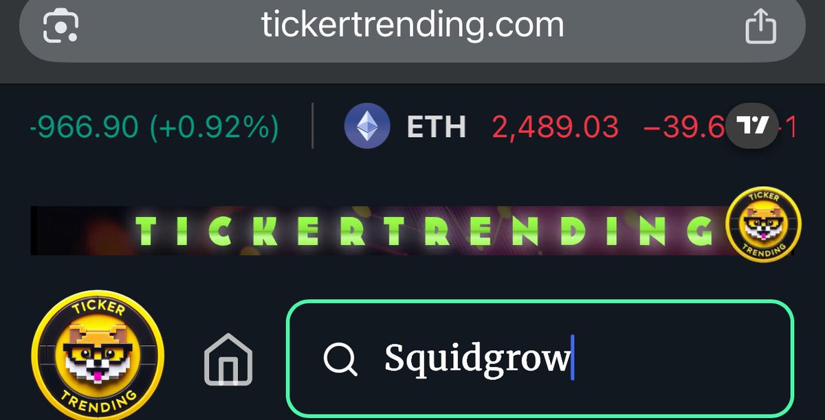 PabloCRO (@pablo_cro) on Twitter photo Is <a href="/Squid_Grow/">SquidGrow™</a> gonna win the FREE TickerTrending.com Listing ? 💹👀
Who should we dominate for the next one ? Is <a href="/Squid_Grow/">SquidGrow™</a> gonna win the FREE TickerTrending.com Listing ? 💹👀
Who should we dominate for the next one ?