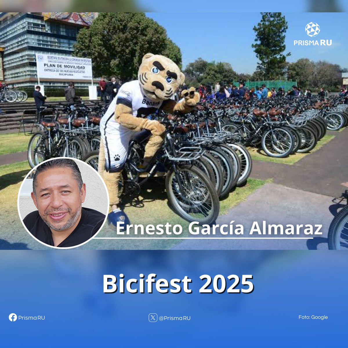 PrismaRU's tweet photo. 🔴#AlAire | #Bicifest 2025
 
Hoy en #EntrevistaRU | Nos acompaña Ernesto García Almaraz, coordinador del programa #BicipumaUNAM, quien platica con nuestra conductora @deyanira_moran 

#RelatamosAlMundo🌎 #RadioUNAM 96.1 FM https://t.co/v14OSwgA2v