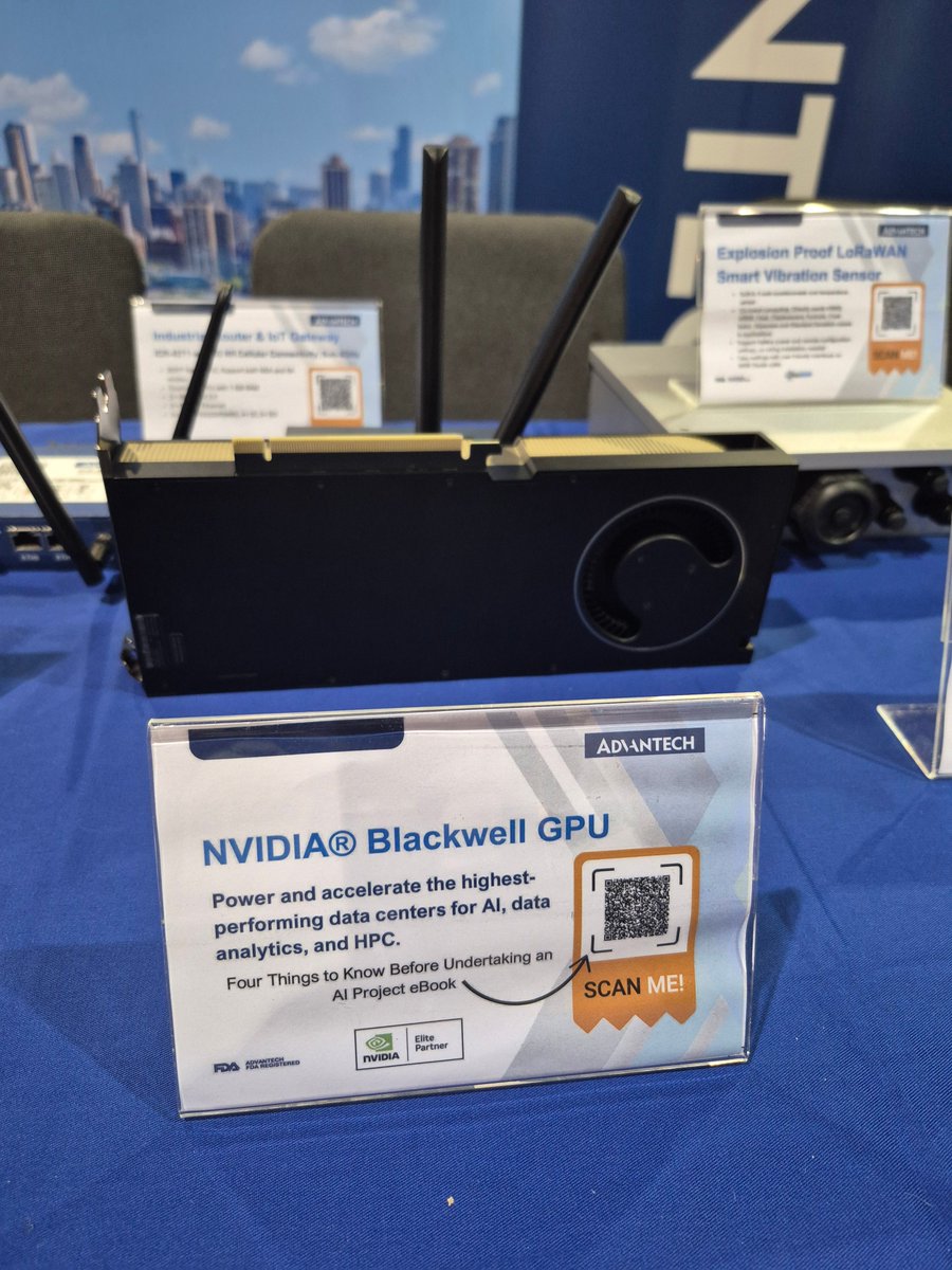 At #ENTELEC2025? Stop by Booth 608 to see C1D2-certified devices, AI-powered edge solutions with NVIDIA® Jetson Orin™ NX, AWS IoT Greengrass-qualified gateways, and explosion-proof wireless sensors. 

Learn more &amp; book a meeting: go.advantech.com/l/1054313/2025…