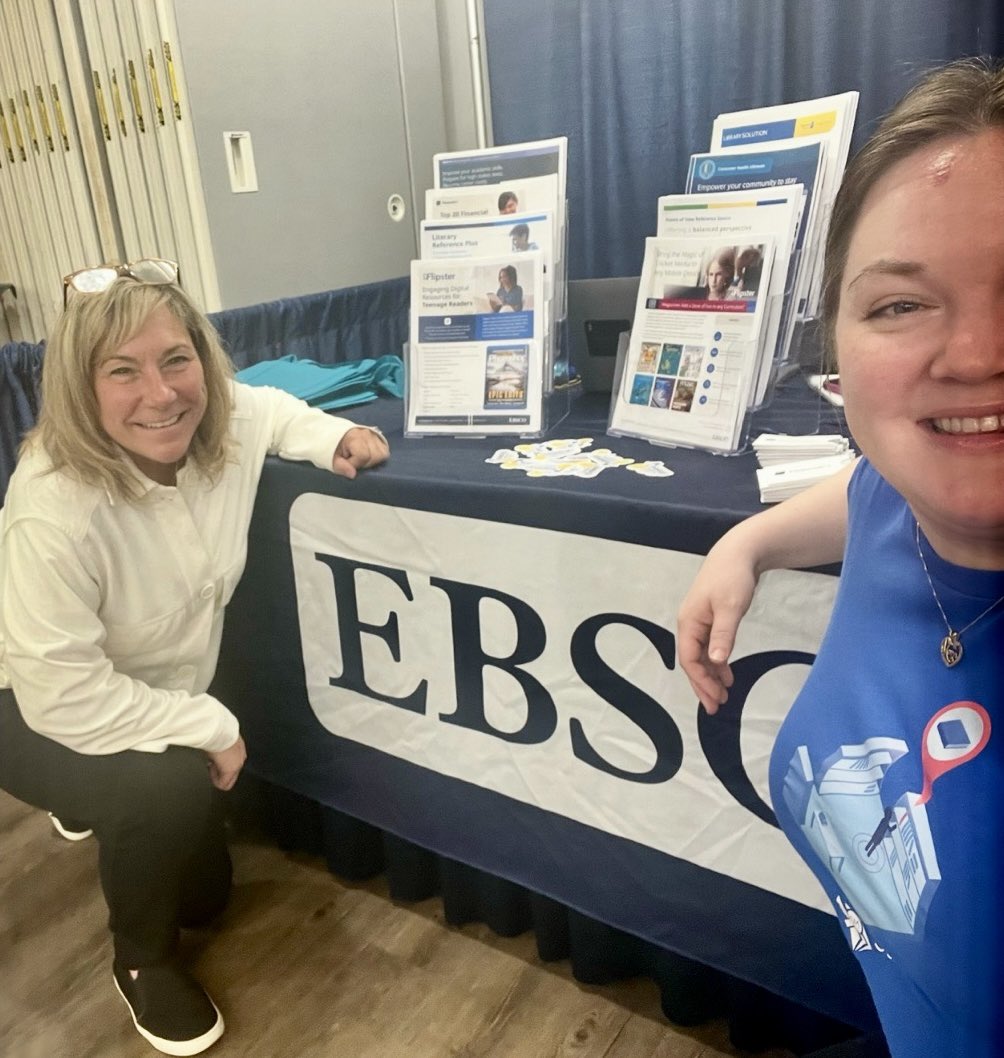 StackMap's tweet image. Having a blast at MLA 2025! Come find us at booth 26 🎉📍We loved catching up with Shawntel from EBSCO. Definitely a highlight! 💙 #MassLib2025 #MLA2025 #wayfindingmadeeasy #EBSCO
