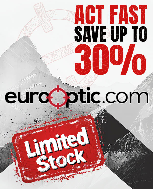 Looking for unbeatable prices on premium gear? Check out our limited stock deals before they’re gone. From optics to accessories, now’s the time to save big on top-tier products.
Shop Here: eurooptic.com/shop-all-limit…