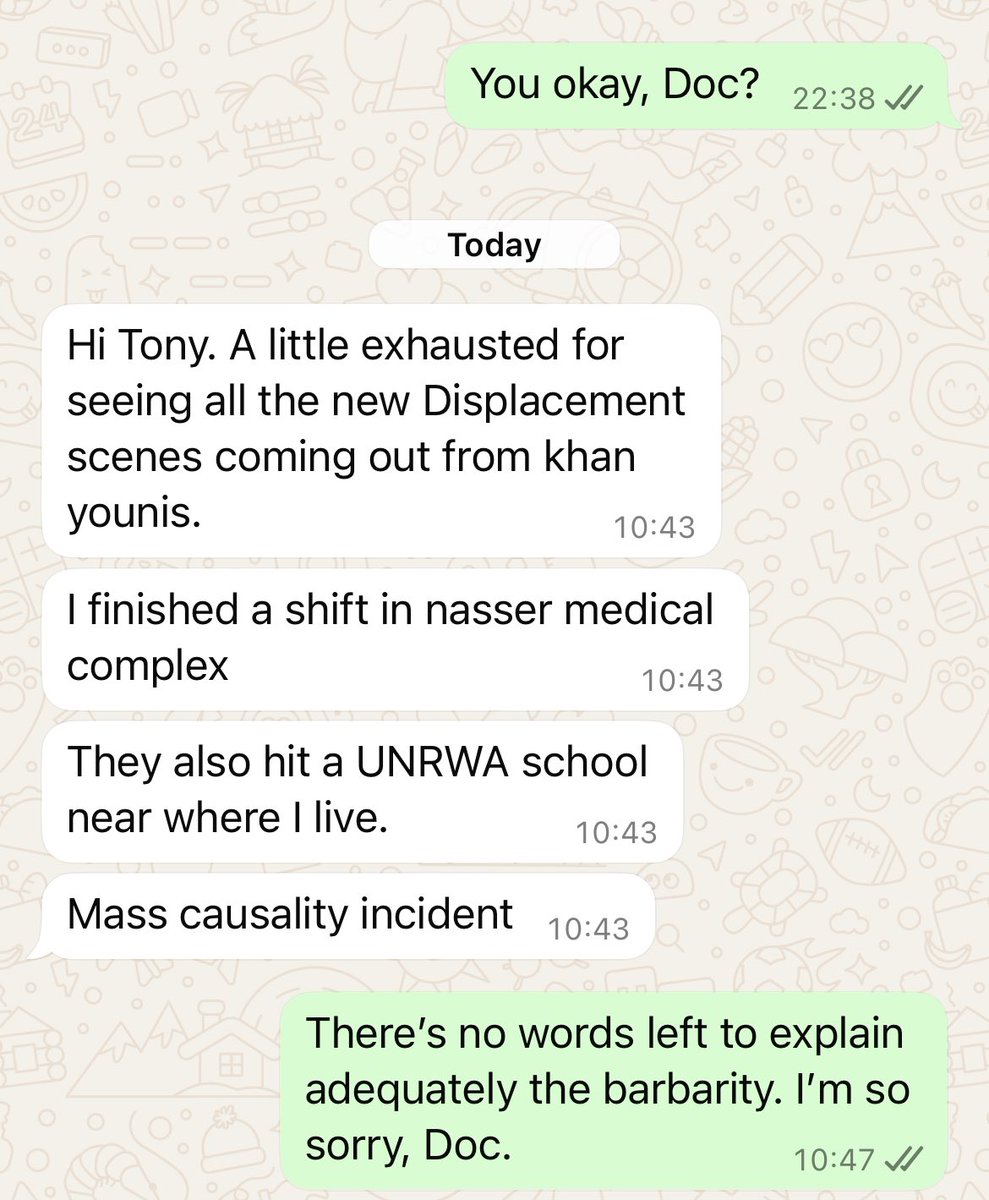 MASS CASUALTY INCIDENT.

I don’t want to hear or read one word praising the politicians and journalists who have recently decided that the mass starvation of infants made them declare that this has gone too far.
Not. One. Fucking. Word.