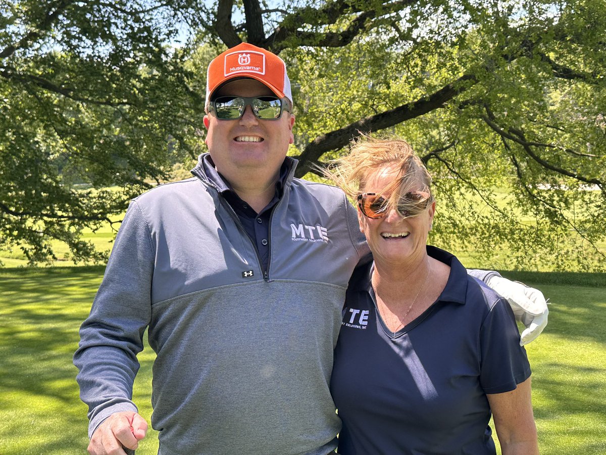 Wind and all, Sean and Patti had a blast at the METGCSA Member &amp; Guest Tournament at Pelham Country Club! ⛳️💨

#METGCSA #PelhamCountryClub #golfindustry #turfcare #MTEequipment #pelhamny