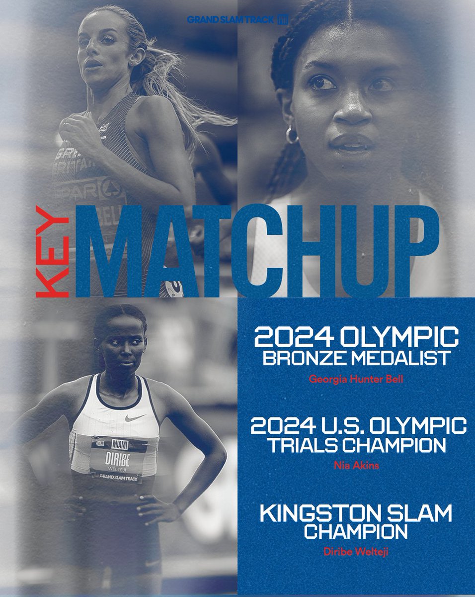 Mid-distance magic incoming. 🪄 

Diribe Welteji, Nia Akins and Georgia Hunter Bell are lining up for the matchup you didn't know you needed. 

Now you do. 😉