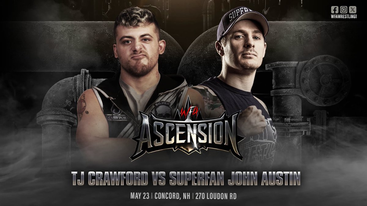 wfawrestling1's tweet image. 🚨 ASCENSION🚨
May 23, 2025
Concord, NH
🔥 MAIN EVENT JUST SIGNED!
@WWEID ’s @PerfectAaron1 & MOSHPIT
vs
@WWEID & WFA Champion @justgal_ & #WWEID’s @bradbay1or